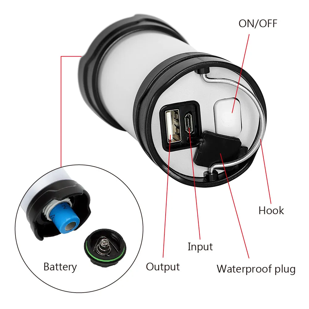 Camping Battery Data-driven Lamp USB Recharge Light Exclusive offer