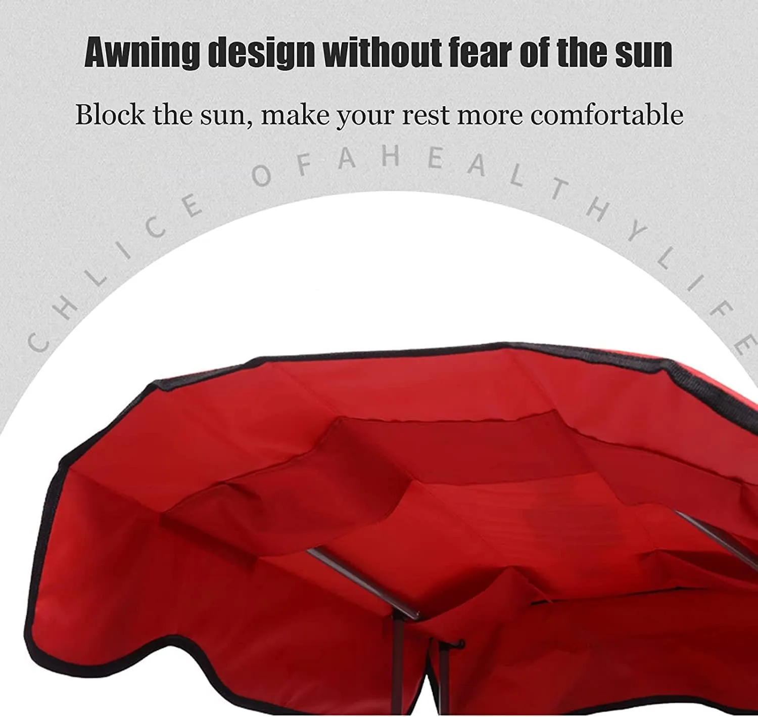 Camping Chair Fishing Chair Folding Chairs Camping Camping Chair With Shade Canopy Chair, Folding Recliner, Adjustable Outdoor Beach Lightweight Sunshade Folding Chairs Lawn Chairs Outside ( Color : R
