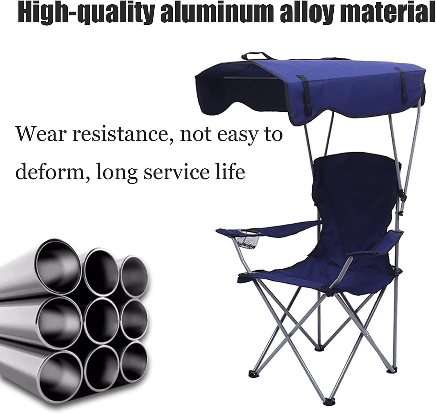 Camping Chair Fishing Chair Folding Chairs Camping Camping Chair With Shade Canopy Chair, Folding Recliner, Adjustable Outdoor Beach Lightweight Sunshade Folding Chairs Lawn Chairs Outside ( Color : R
