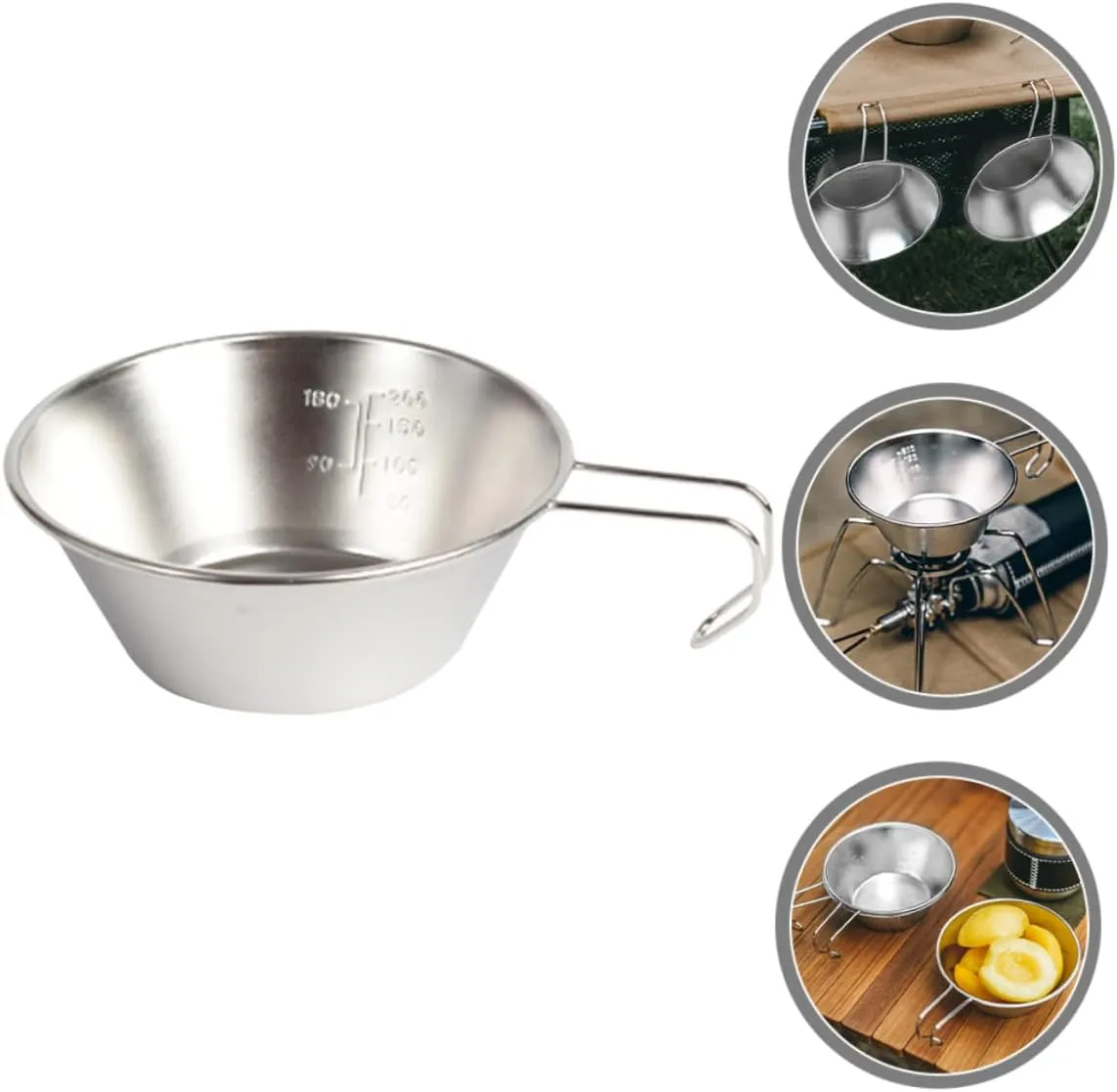 Camping Cookware Cups Outdoor Camping Foldable Bowl Portable Water Camping Accessories Camping Mug