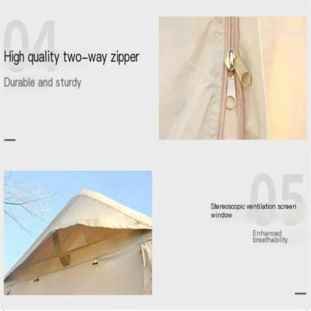 Camping Equipment Portable Inflatable Tent For Outdoor, 6.3㎡ Inflatable Tent, Travel Tent, Free Tent, Rain And Mosquito Proof Tent Multifunctional Camping Tent