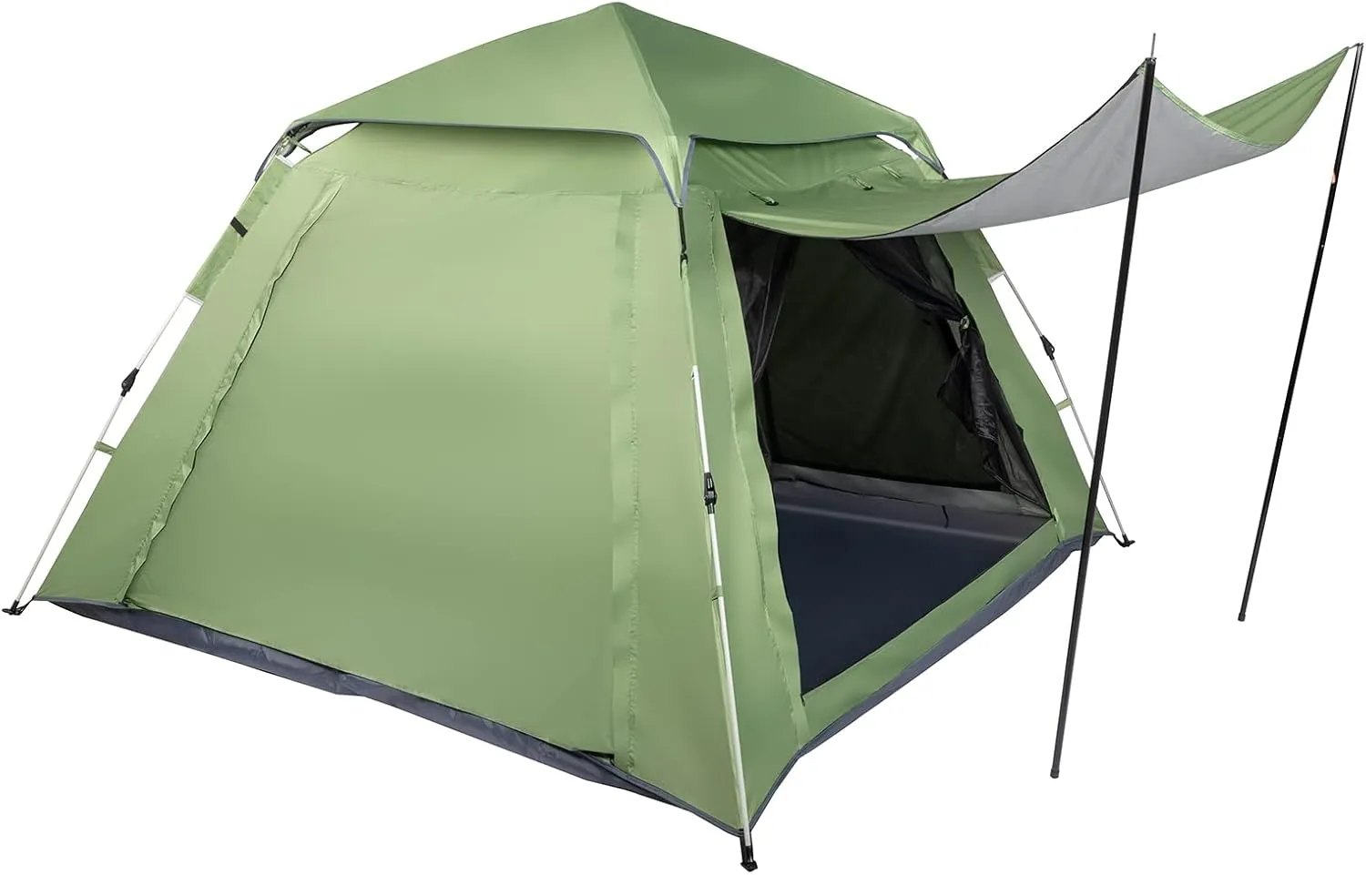 Camping Gear for The Outdoors, Tent for Camping, Tent for Easy Setup, 4 Person Tents for Camping, Portable Tent, Tents for Outdoor Camping Hiking, Green 240 x 240 x 150cm