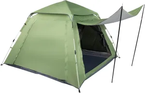 Camping Gear for The Outdoors, Tent for Camping, Tent for Easy Setup, 4 Person Tents for Camping, Portable Tent, Tents for Outdoor Camping Hiking, Green 240 x 240 x 150cm