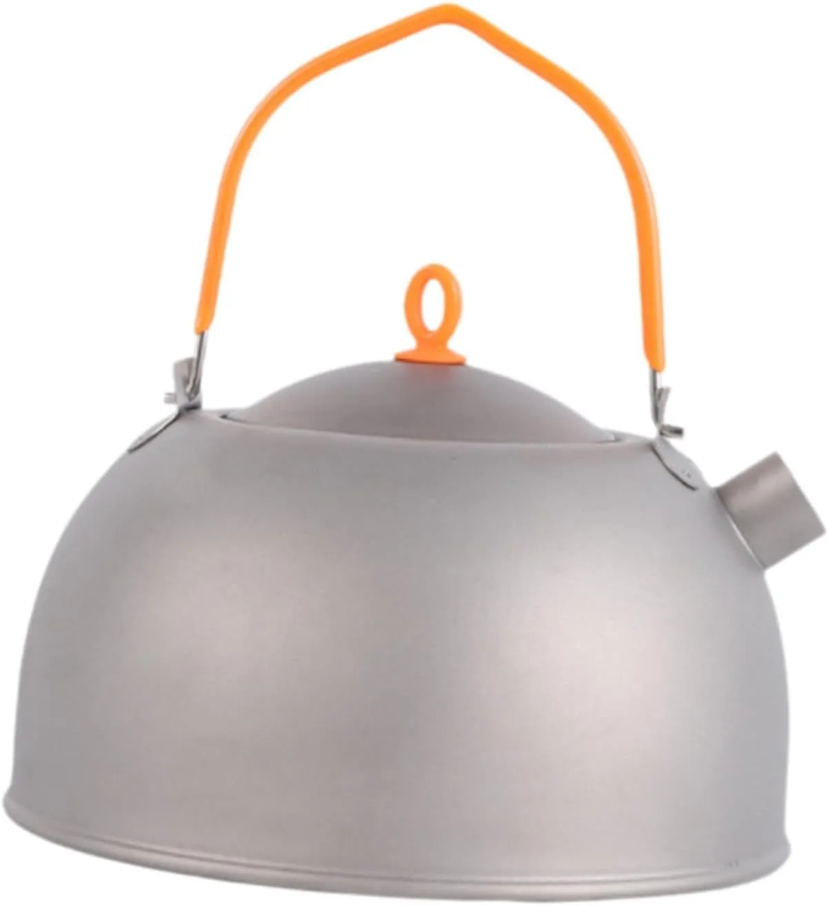 Camping Kettle Titanium Kettle for Boiling Water with Handle Tea Pot Water Kettle for Traveling Climbing Picnic Fishing