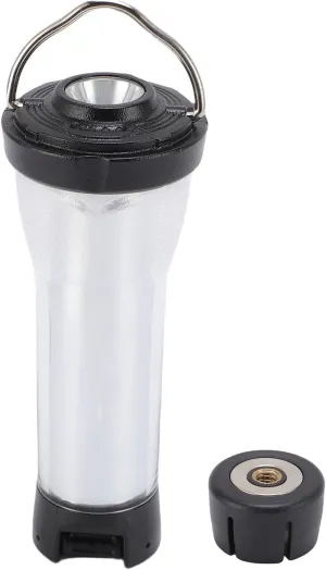 Camping Lantern, IPX4 Water Proof 3 Modes Stepless Dimmable Outdoor Flashlight with 1/4in USB Rechargeable Interface and Magnetic Base for Camping, Hiking