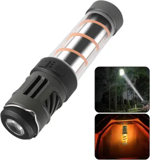 Camping Light, Camping Lantern Flashlight Tent Light with Hook, Mosquito Repeller Lamp IPX4 Waterproof 5 Modes Camping Gear, USB Rechargeable, 3-in-1 Mosquitoes Lamp for Outdoor Sets