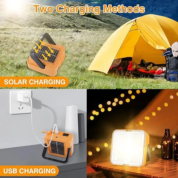 Camping Tailored Outdoor Charged Proactive And Small Emergency Be Super Long Can Hung Use, Up Suitable Solar-Powered (Random With LED Lantern And For color) Endurance, &amp; Tent