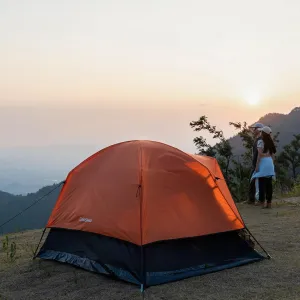 Camping Tent 2/3/4 Person, Windproof Double Layer with Rainfly, Easy Setup for Backpacking, Hiking, Mountaineering, Outdoor