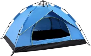 Camping Tent 3-4Person Fully Outdoor Automatic Quick Open Tent Waterproof Tent Camping Family Outdoor Llightweight Instant Setup Tent