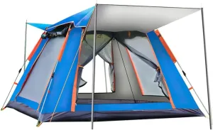 Camping Tent Outdoor Automatic Quick Open Tent Rainfly Waterproof Camping Tent Family Outdoor Instant Setup Tent with Carring Bag