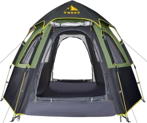 Camping Tent with Instant Setup, 2/3 Person Weatherproof Tent Easy Quick Set Up in 60 Seconds with Rainfly Backpack Tent for Family Camping & Hiking, Upgraded Ventilation,Center Height 66-inch
