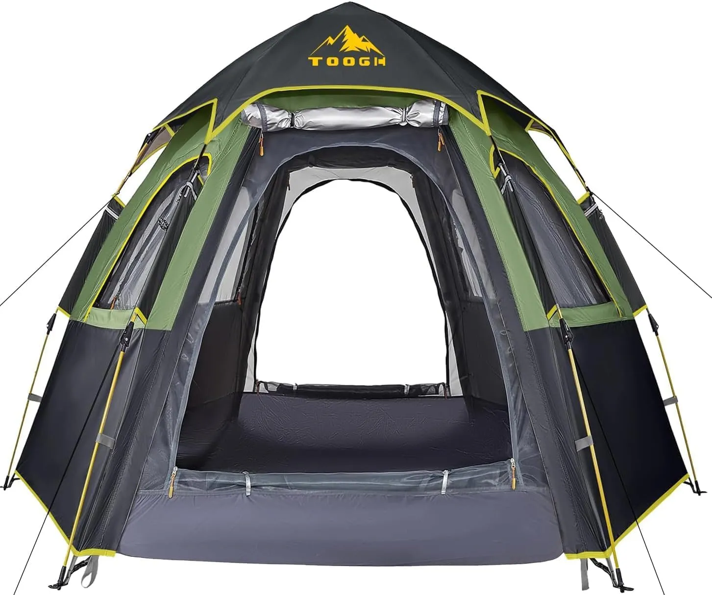 Camping Tent with Instant Setup, 2/3 Person Weatherproof Tent Easy Quick Set Up in 60 Seconds with Rainfly Backpack Tent for Family Camping & Hiking, Upgraded Ventilation,Center Height 66-inch