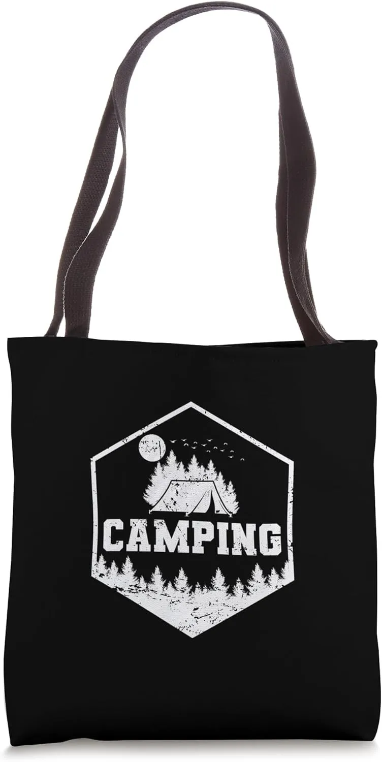 Camping Vacation Caravan or Tent Tote Bag