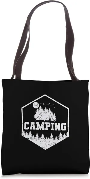 Camping Vacation Caravan or Tent Tote Bag
