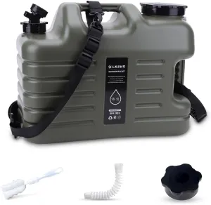 Camping Water Jug, 5 Gallon Portable Water Containers with Spigot No Leakage Portable Emergency Water Tank Canteens for Outdoor Hiking Camping Picnic Supplies