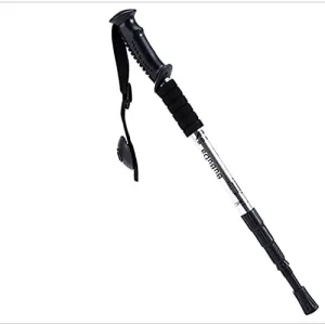Canes Trekking Poles Outdoor Aluminum Trekking Poles Walking Crutches Climbing Poles Telescopic Climbing Pole Foldable Portable Shrinking Four Straight Handles