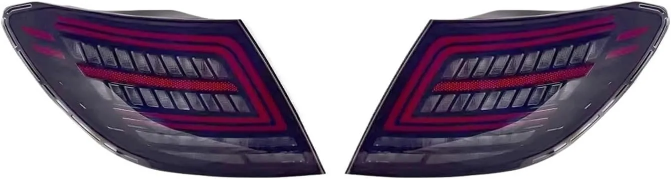 Car Accessories Tail Lamp Taillight ，Compatible With Mercedes Benz Rear Light Sequential Turn Signals(Black)