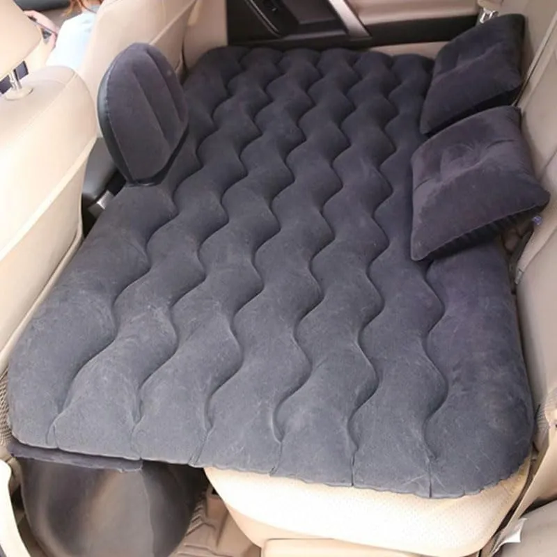 Car Air Mattress for Dodge Viper VX 2013-2017, Inflatable Back Seat Sleeping Pad with Pump & 2 Pillows, Folding Portable Camping Bed for Travel& Road Trips,Black