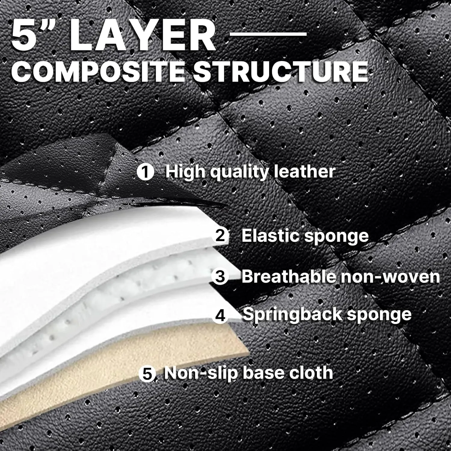 Car Seat Covers Fit for Lexus is 250 2006-2015,Waterproof Wear-Resistant Premium Leather Seat Covers Breathable Seat Protector Coverage Automotive Seats Cushions (Front,Black)