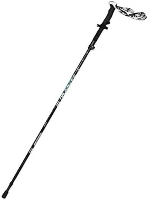 Carbon Fiber 5-Section Folding Trekking Pole Outer Lock Ultra-Light Ultra-Short Telescopic Walking Stick,for Hiking Camping Mountaineering