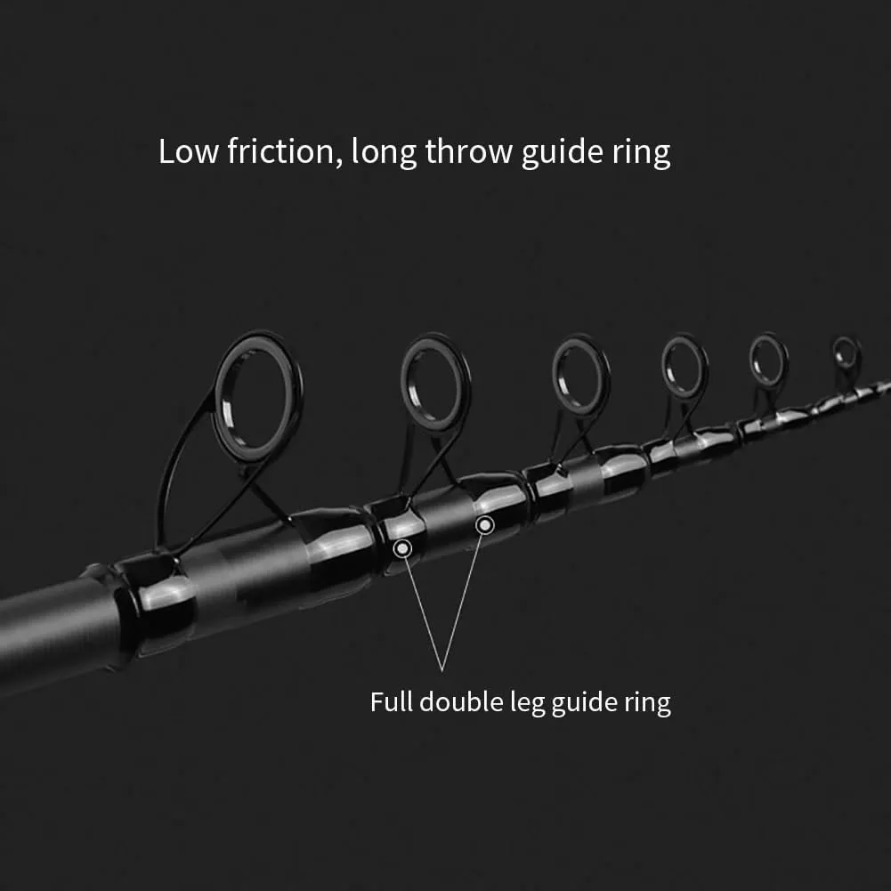 Carbon Fishing Rod Super Hard Ultralight Telescopic Fishing Pole 2.1m 2.4m 2.7m 3m 3.3m 3.6m 3.9m 4.2m 4.5m 5.4m for Saltwater Freshwater Sea Lake Beach