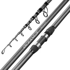 Carbon Fishing Rod Super Hard Ultralight Telescopic Fishing Pole 2.1m 2.4m 2.7m 3m 3.3m 3.6m 3.9m 4.2m 4.5m 5.4m for Saltwater Freshwater Sea Lake Beach