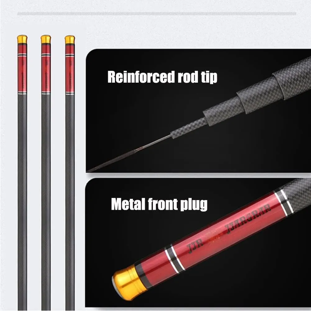 Carbon Fishing Rod Telescopic Super Hard Ultralight Hand Pole 28 Tone 2.4m 2.7m 3m 3.6m Rivers Lakes Reservoirs Streams