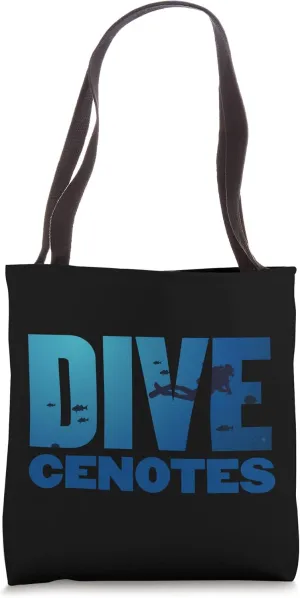 Cave Diving Gift Cenotes Mexico Souvenir Scuba Diver Tote Bag