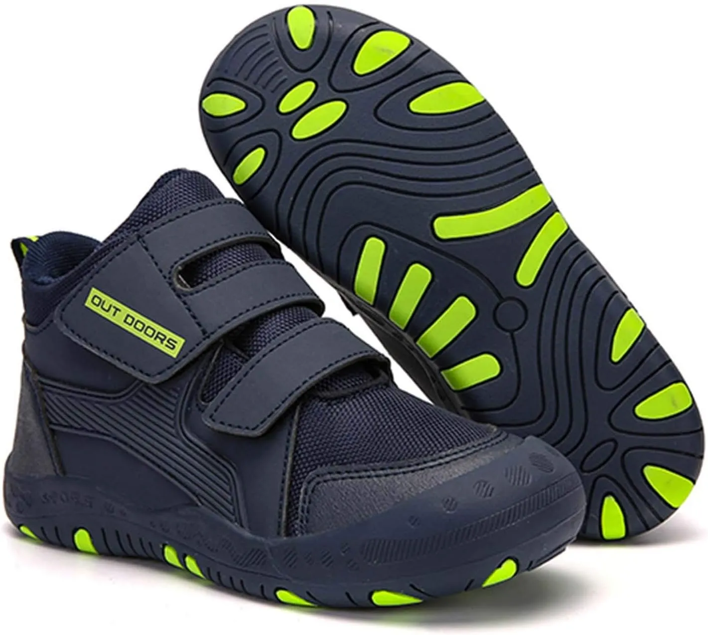 CERYTHRINA Kids Hiking Ankle Shoes Water Resistant Anti Collision Boots Athletic Outdoor Sneakers