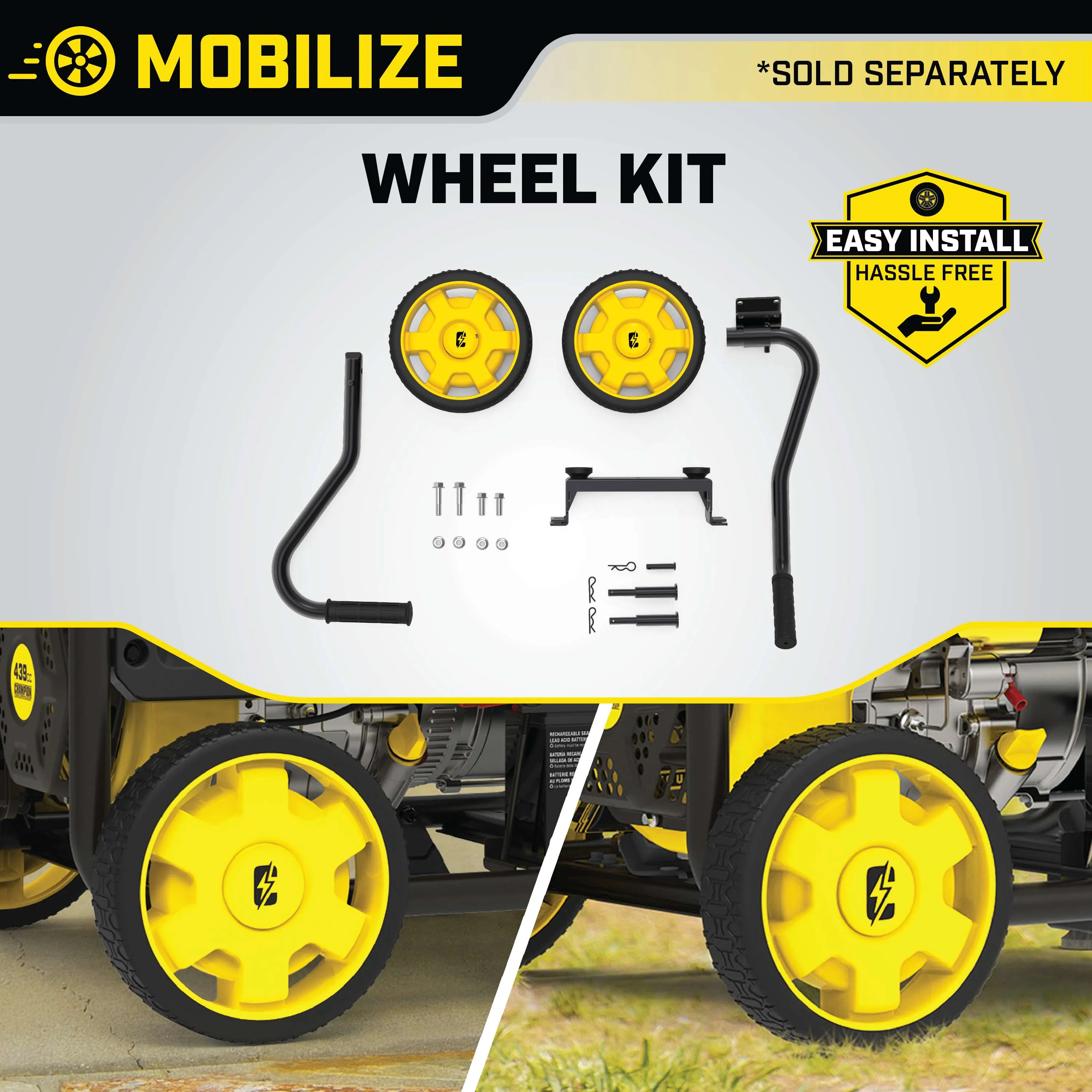 Champion Generator Wheel Kit  2800-4750 Watt 40065