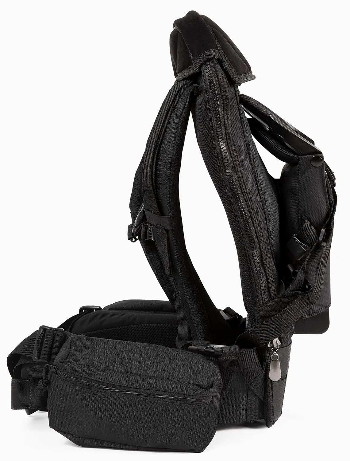 Child Carrier with Seat & Stirrups - Hiking Travel Backpack Carrier for Toddlers & Small Children up to 80lbs - Ergonomic Fit & 5 Point Safety Harness - Made in USA (Midnight, S/M)