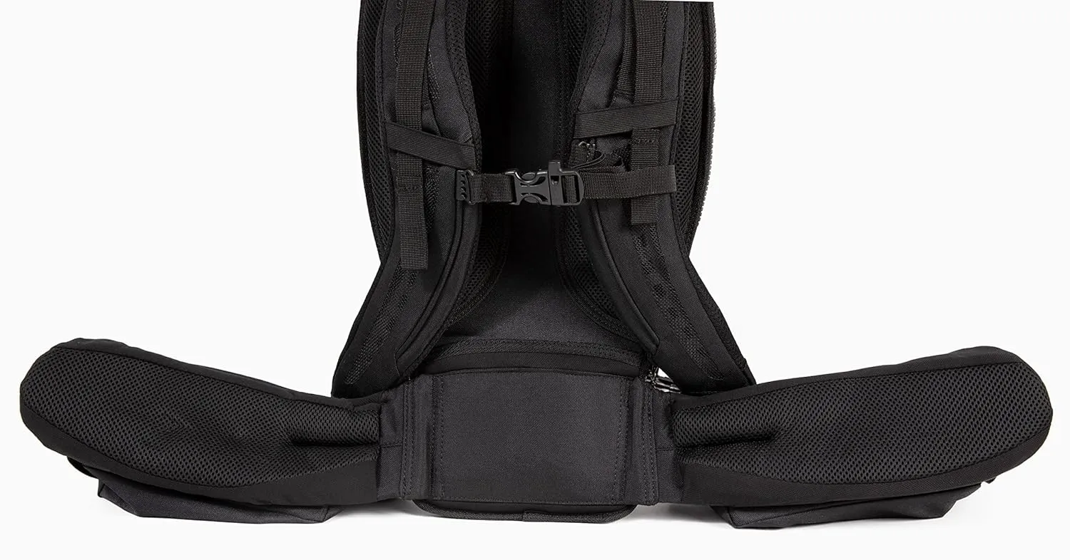Child Carrier with Seat & Stirrups - Hiking Travel Backpack Carrier for Toddlers & Small Children up to 80lbs - Ergonomic Fit & 5 Point Safety Harness - Made in USA (Midnight, S/M)