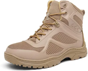 CHUUMEE Men's Waterproof Hiking Boots Anti-Slip Lightweight Breathable Durable Outdoor Shoes High-Cut Fishing Climbing Working Trekking