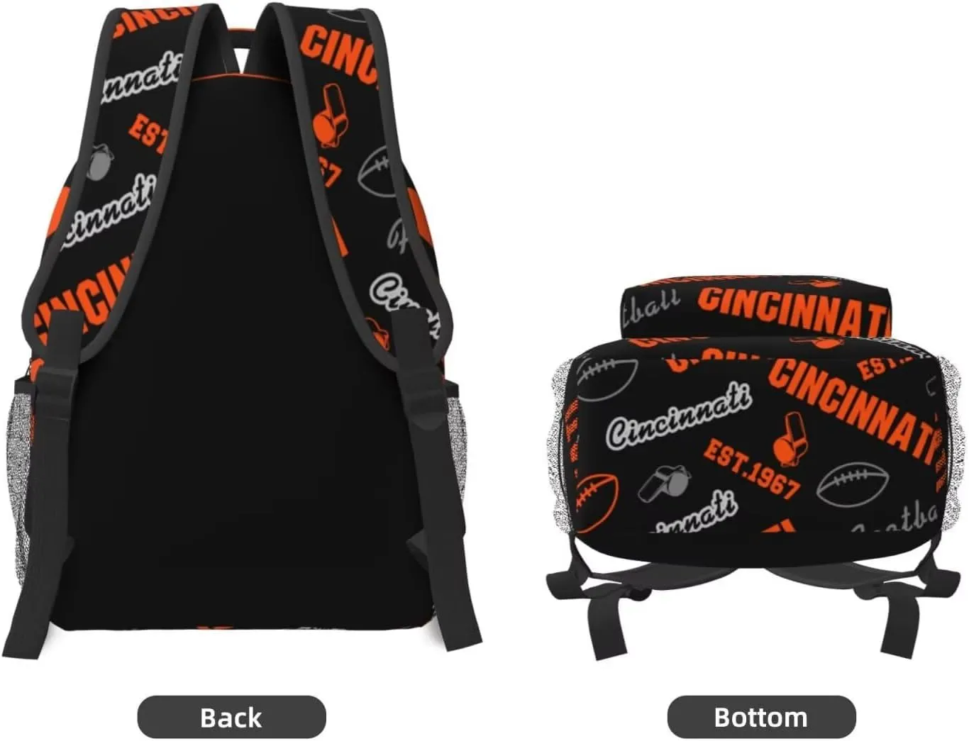 Cincinnati Backpack for Boys Girls, Sports Backpack,Suitable For School Use,Gift For Men Women Fans