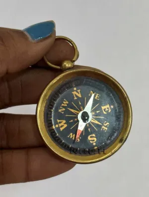 Classic Pocket Style Brass Compass, Military Compass Survival Gear Compass, Waterproof Kids Compass for Hiking Camping Hunting Climbing