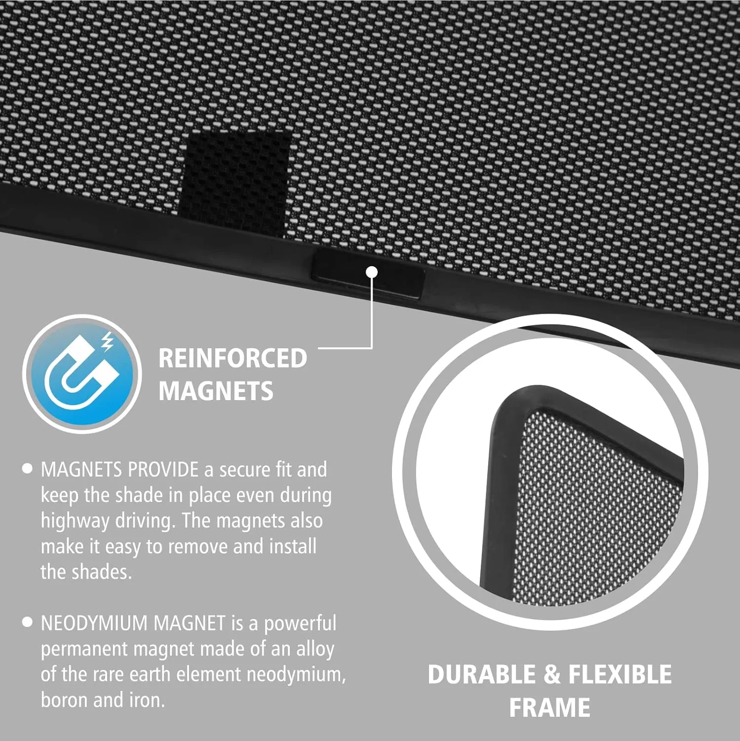 CLIM ART Magnetic Car Window Shades for Dodge RAM 1500 2009-2018 Crew Cab – Custom-Fit Sun Blocker Curtains, Side Window Covers, Essential Car Accessories for Camping, Privacy Protection - MS0091