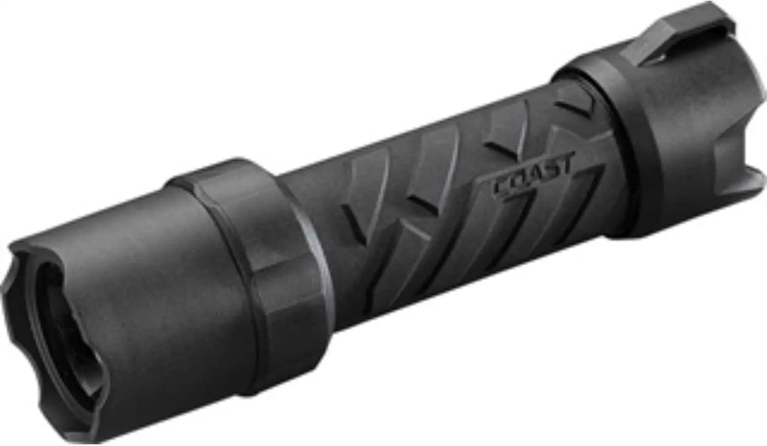 COAST® POLYSTEEL® 400 440 Lumen PURE BEAM® Focusing LED Flashlight with TWIST FOCUS™ and Stainless Steel Core, Black