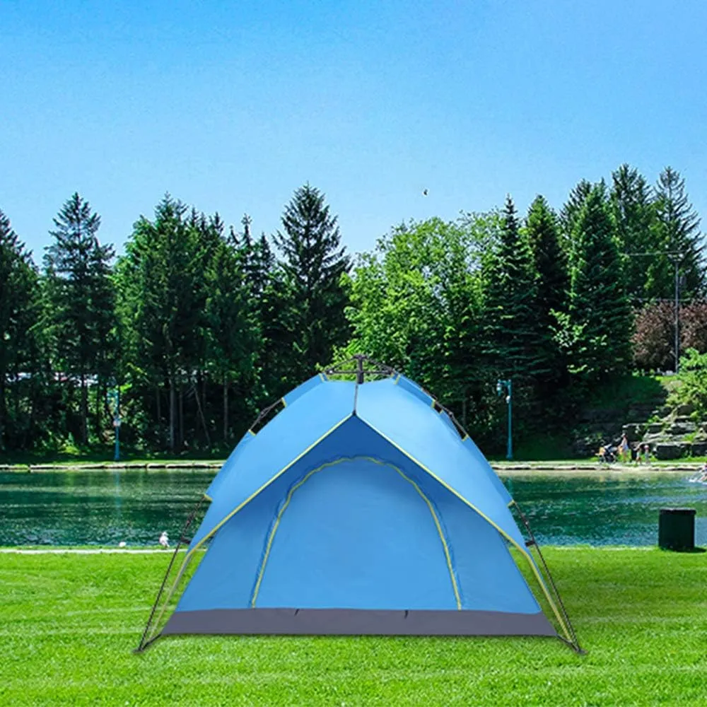 Coleman 2-3 Person Double - Deck, Two - Door Hydraulic Automatic Tent - Ideal for Family Camping, Person Tent with Free Build Feature
