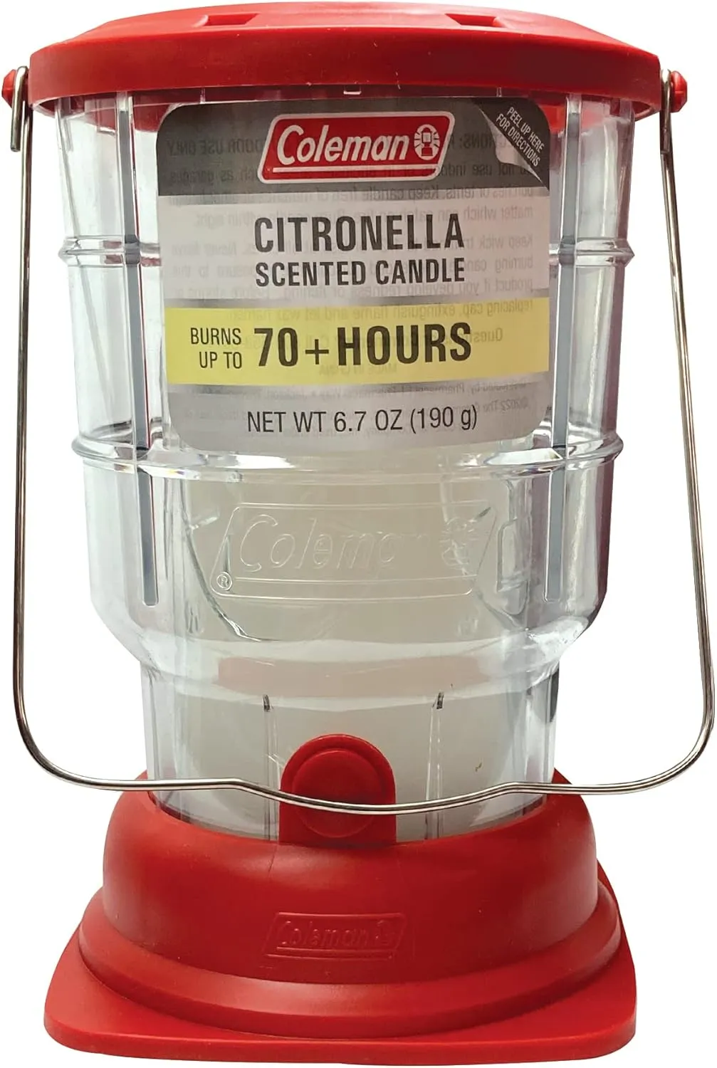 Coleman 3-Pack Scented Citronella Candles and 70  Hour Outdoor Candle Lantern Camping Bundle
