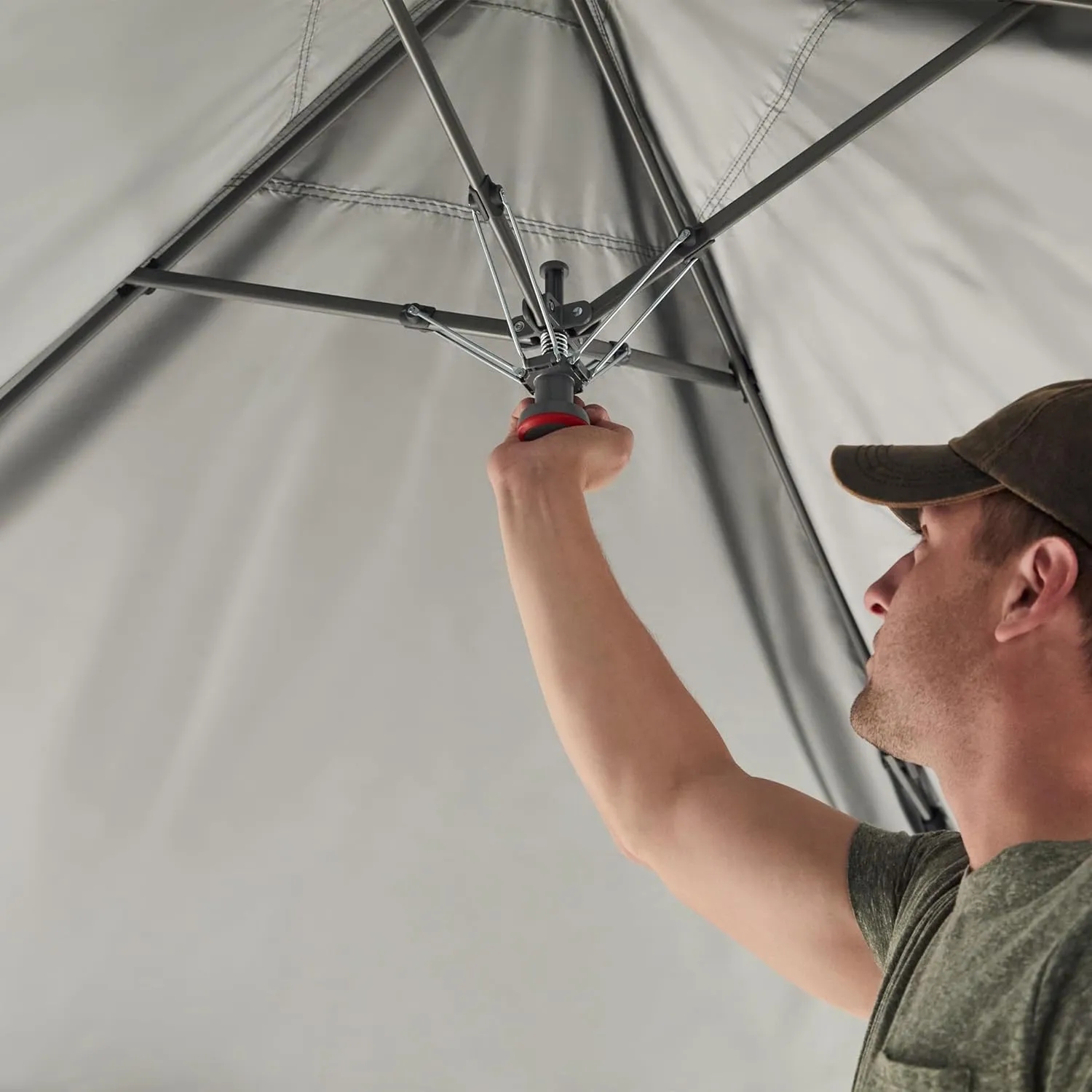 Coleman Oasis Instant Pop-Up Canopy Tent with Side Wall Attachment, 10x10ft Portable Shelter with Simple Setup & Takedown, Wheeled Carry Bag Included