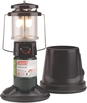 Coleman QuickPack Deluxe Propane Lantern with Storage Case, 1000 Lumens Gas Lantern with Adjustable Brightness, Pressure Control, & Mantles Included; Great for Camping, Tailgating, & Emergencies