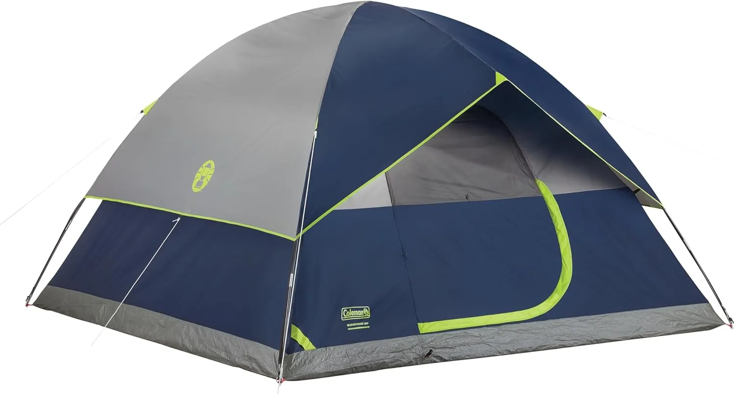 Coleman Sundome Camping Tent 2/3/4/6 Person Dome Tent with Quick Setup