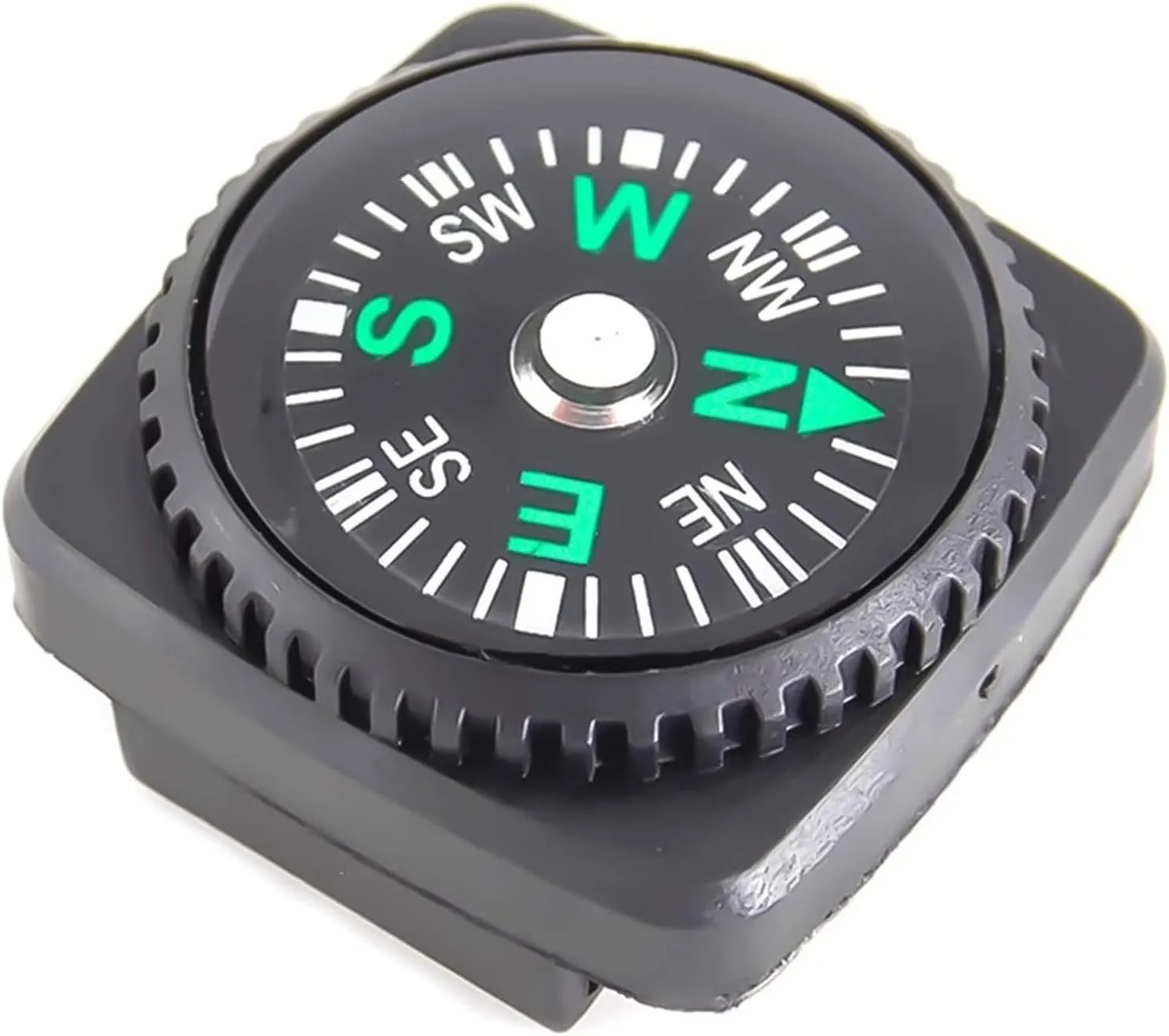 Compass Hiking, 1pc Portable Belt Buckle Mini Compass for Outdoor Camping Travel Emergency Survival Navigation Tool Compass