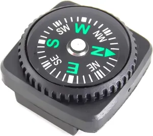 Compass Hiking, 1pc Portable Belt Buckle Mini Compass for Outdoor Camping Travel Emergency Survival Navigation Tool Compass
