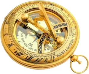 Compass Nautical Brass Working Sundial Compass Victorian Push Open Compass Adventure Hiking Survival Tool Antique Collectible Compass Gift by THEMEDIEVALMARTCITY