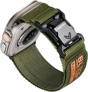 Compatible with Apple Watch Ultra 2 Band - for Men, Rugged Nylon Sport Loop with Magnetic Fidlock V-Buckle for iWatch 49mm(Ultra),46mm(Series 10),45mm(9/8/7),44mm(SE2/SE/6/5/4),42mm(3/2/1)