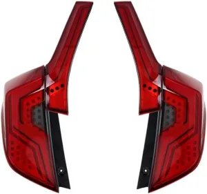 Compatible With Honda Jazz 2014 2015 2016 2017 2018 2019 Tail Lamp Rear Fog Light Sequential Signal Assembly(Red)