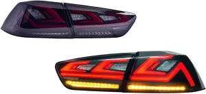 Compatible With Mitsubishi Lancer E-mark EX EVO DRL Start UP Animation Sequential Signal Lamps Assembly 2008-2017(1pair a)
