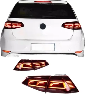 Compatible With Volkswagen VW Golf 7 2013-2017 With Start Up Animation Sequential Indicator Rear Lamp Assembly