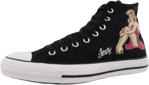 Converse Chuck Taylor Sailor Jerry Hi Unisex Shoes Size 8.5, Color: Black